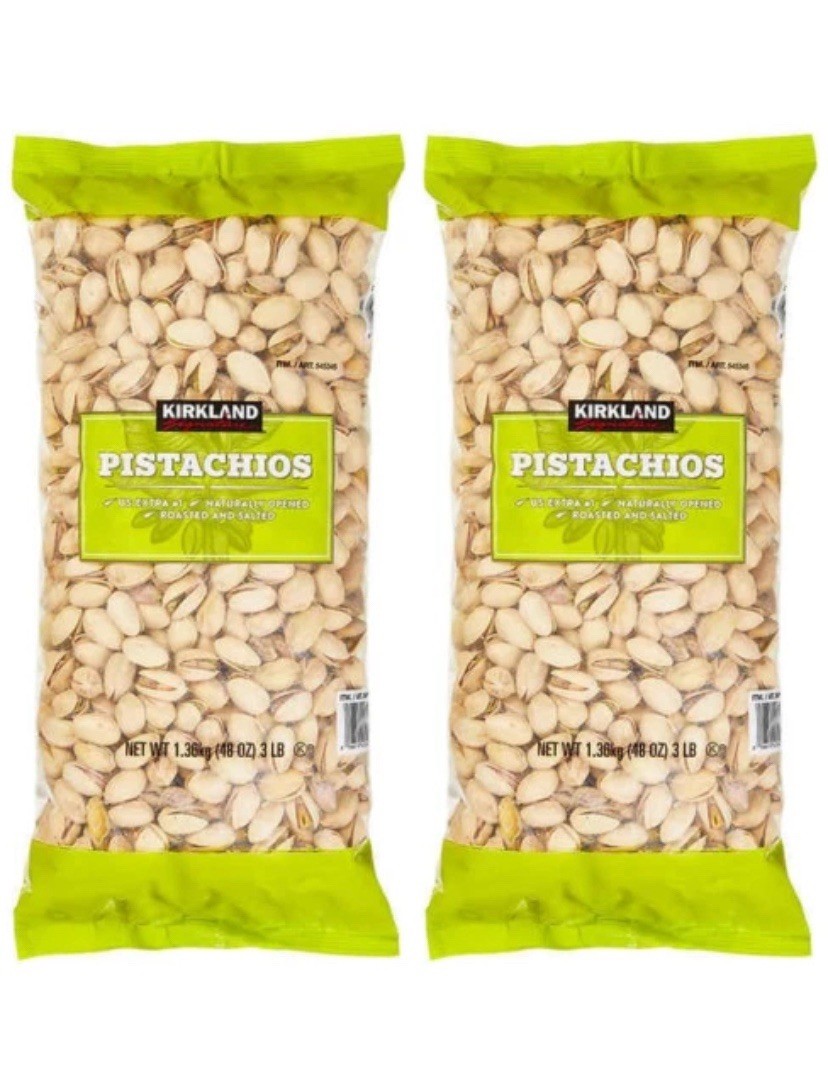 Kirkland Signature In-Shell Pistachios Roasted and Salted US 48oz (2 Pack)