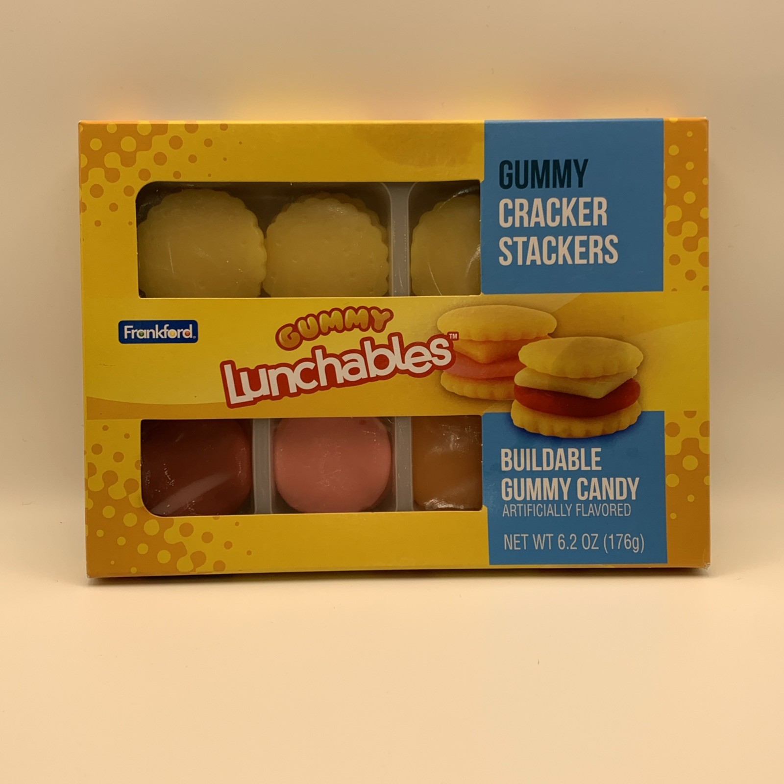 Frankford Gummy Lunchables Cracker Stackers Buildable Candy Kit 6.2 Oz Novelty