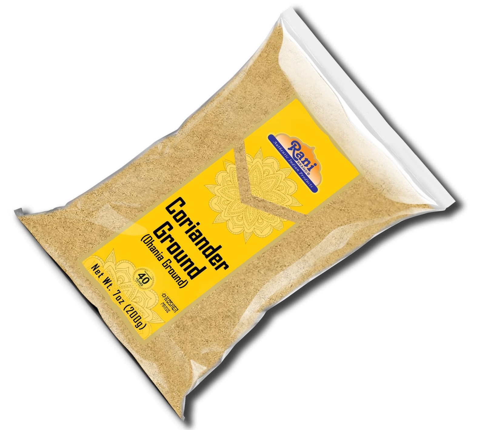 Rani Coriander Ground Powder (Indian Dhania) Spice, 7oz (200g)