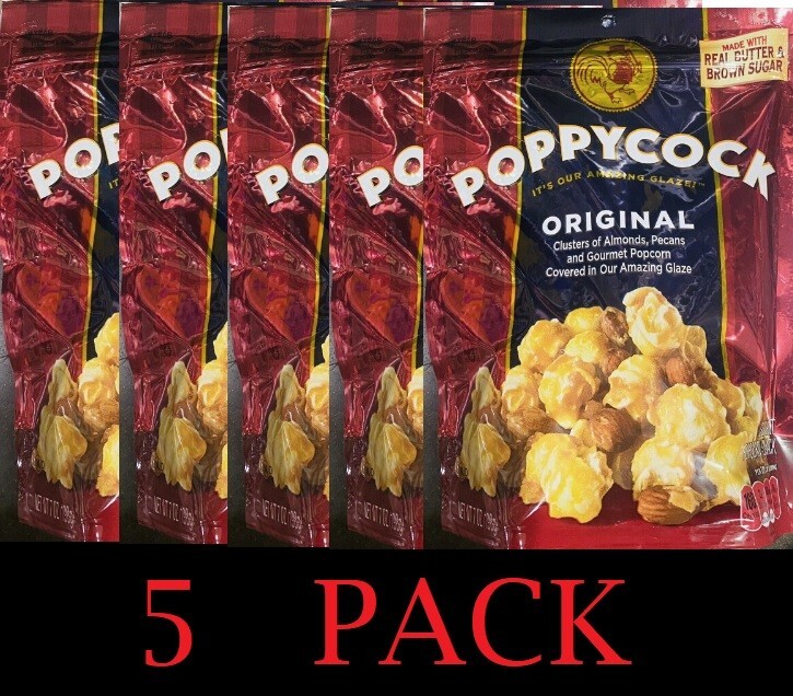 5x Orville Redenbacher POPPYCOCK ORIGINAL Gourmet Popcorn Clusters 7 Oz – 5 PACK