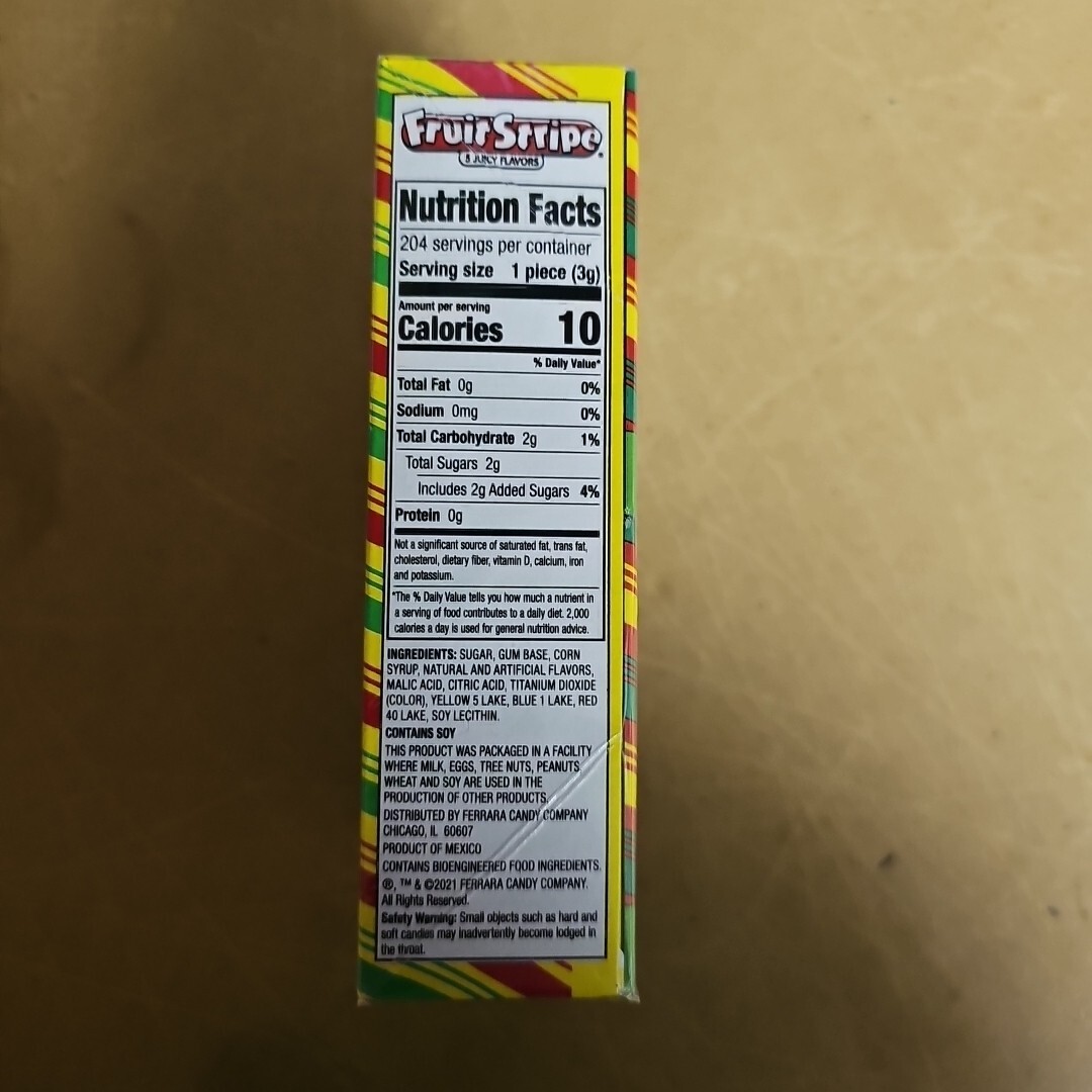 New! Fruit Stripe Chewing Gum 5 Juicy Flavors 12 packs Tattoos RARE Sealed Box