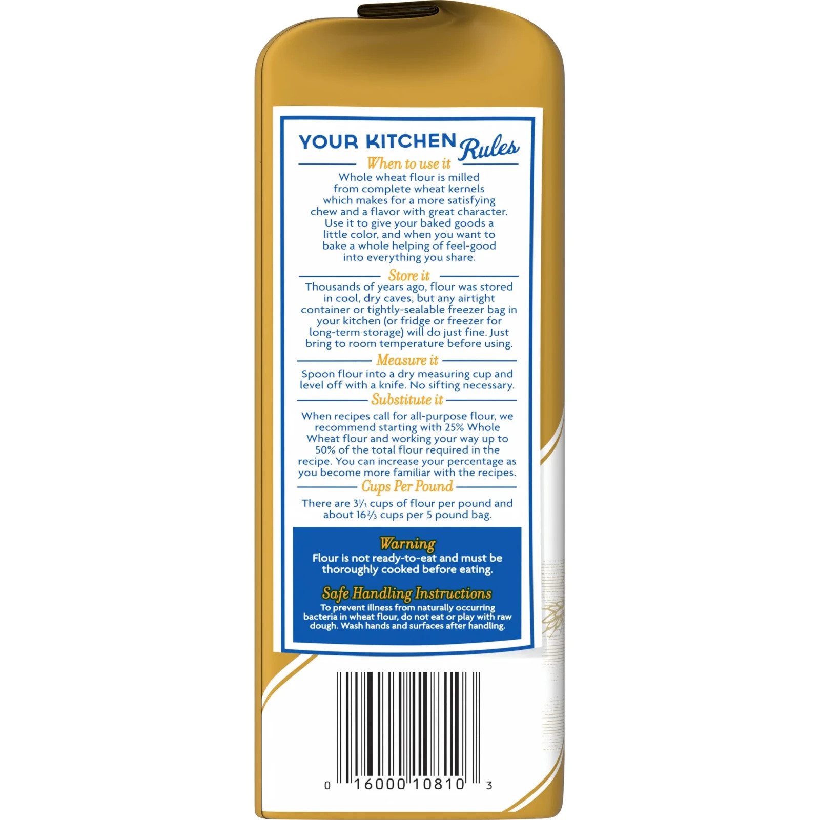 Gold Medal premium Quality All Natural whole wheat Flour,5 lb (Free Shipping)…