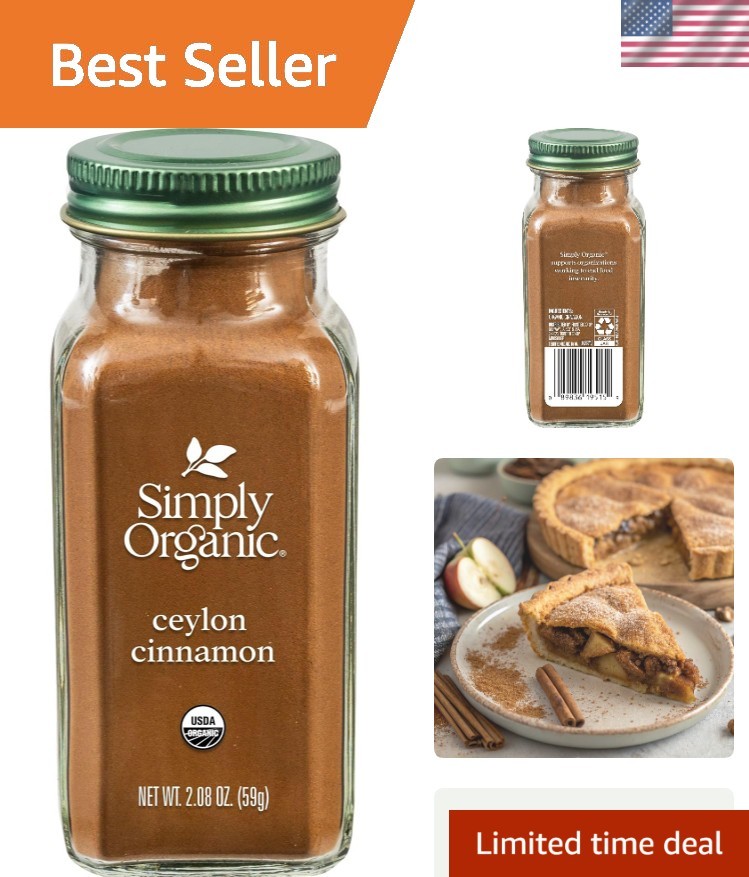 2.08 Oz Ceylon Ground Cinnamon – Organic Delight for Your Culinary Creations