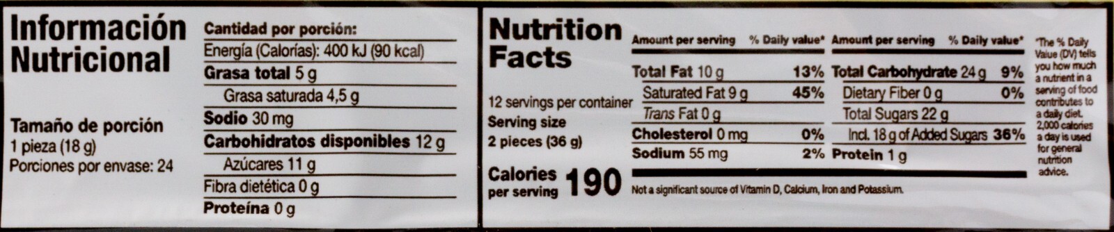 Cremino Nutresa Mexican White & Bicolor Cocoa Candy 24 Pieces