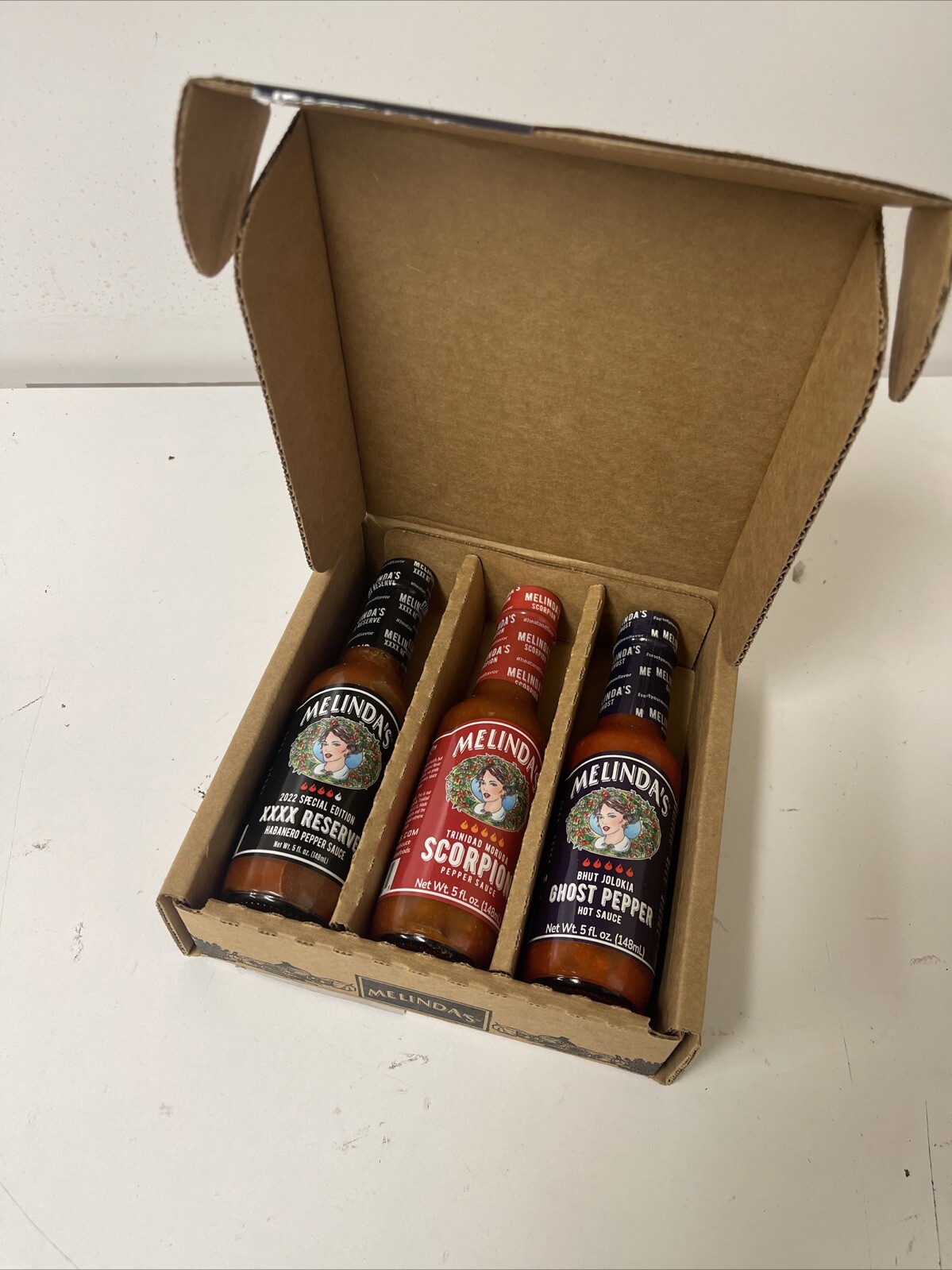 Melinda’s Extreme Fiery Variety Pack – Extra Spicy Craft Hot Sauce Gift Set New