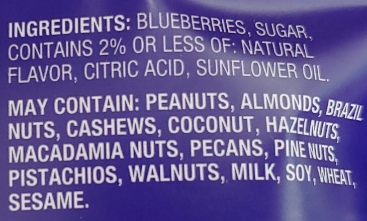 5x 3.5 Ounces Dried Blueberries Resealable Plastic Pouch 17.5 OZ Blueberry 1lb