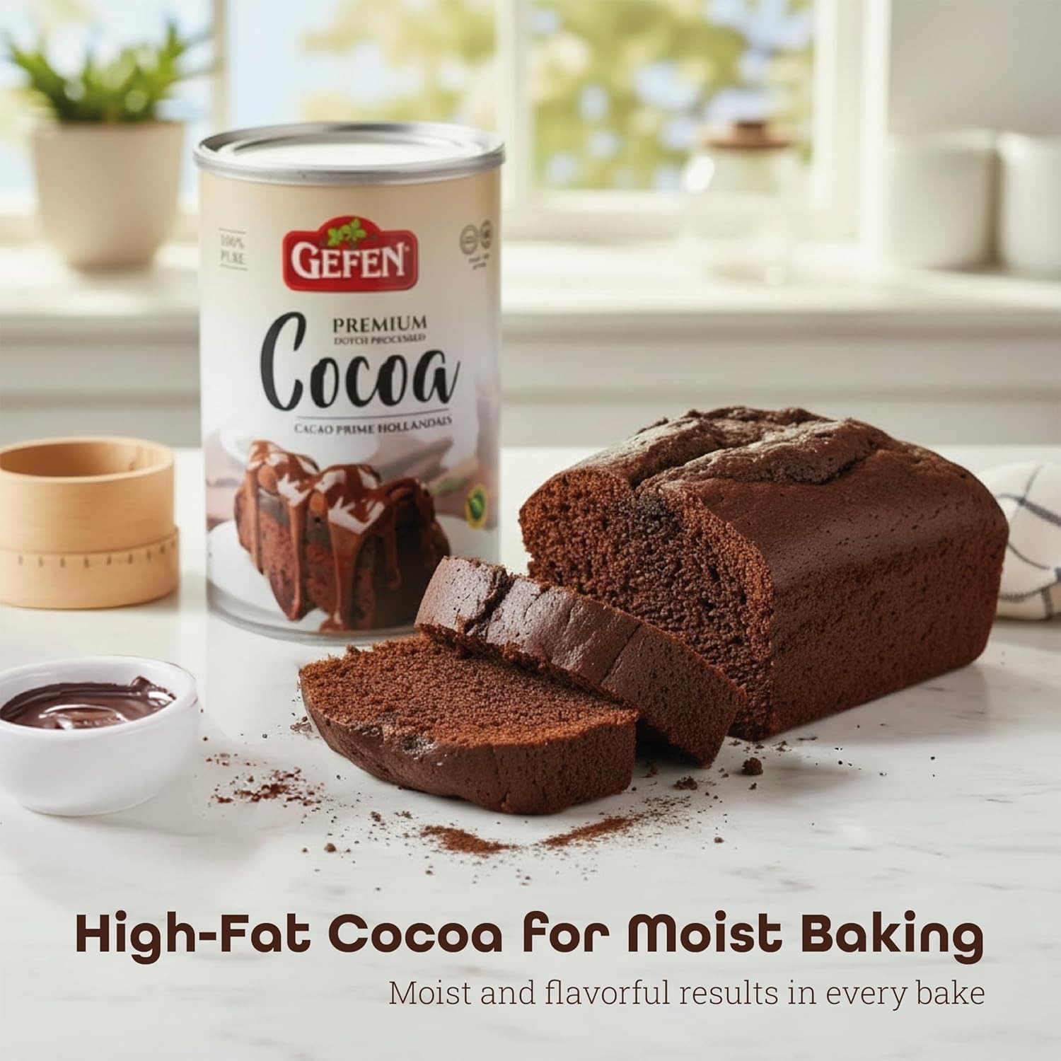 100% Pure Premium Dutch Processed Cocoa Powder, 16oz (2 Pack) | High-Fat (20%)