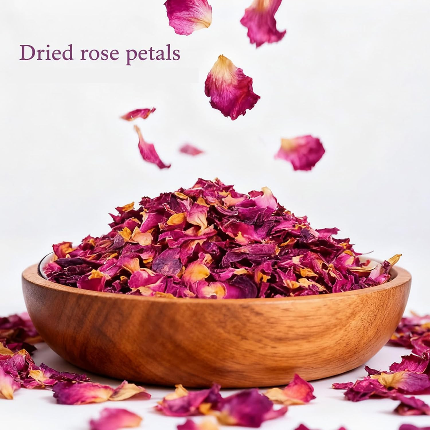 Dried Rose Petals – 7.05Oz/200G, Food-Grade Edible Rose Petals, Dried Flower Pet