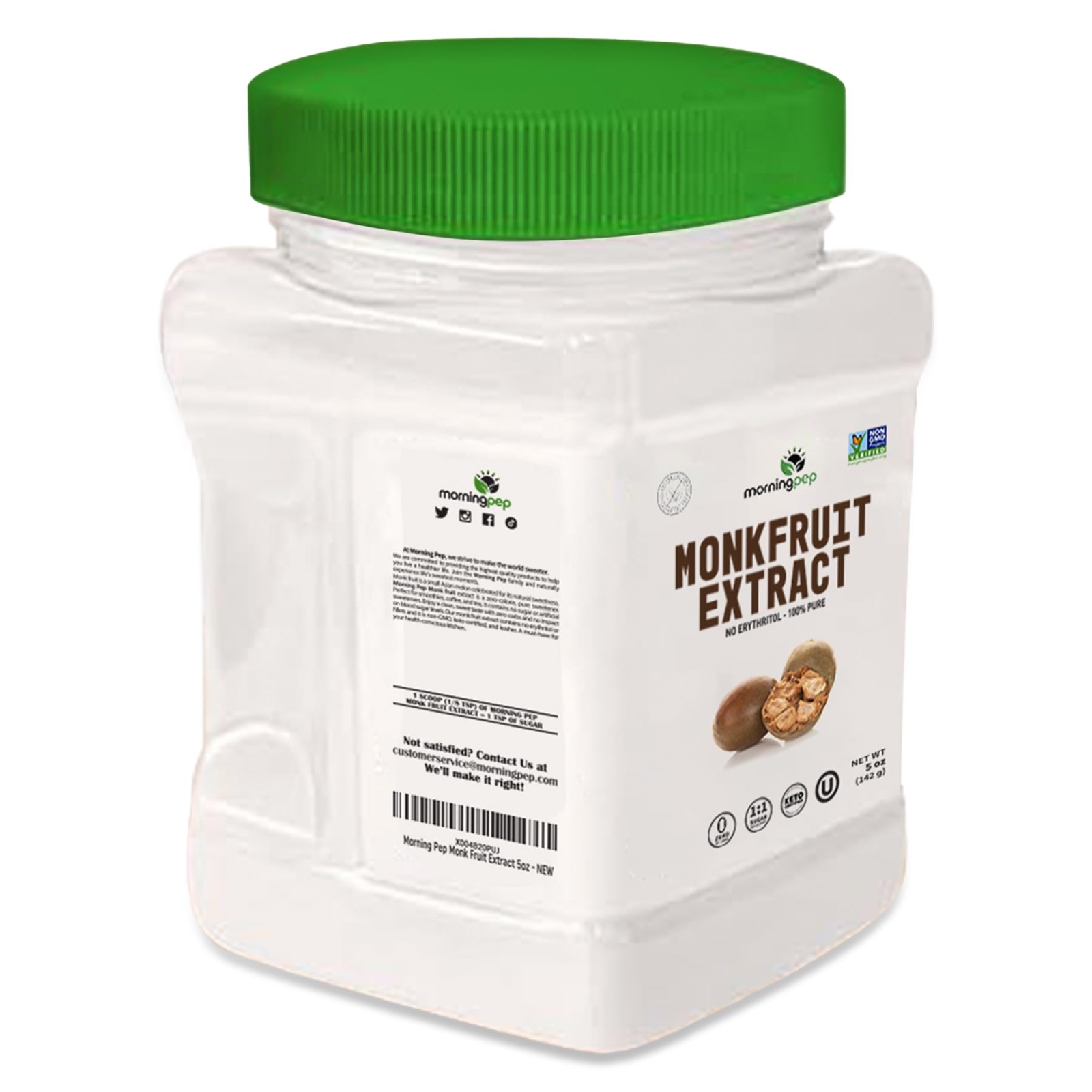 100% Pure Monk Fruit extract sweetener, No Erythritol, Monkfruit Extract Powd…
