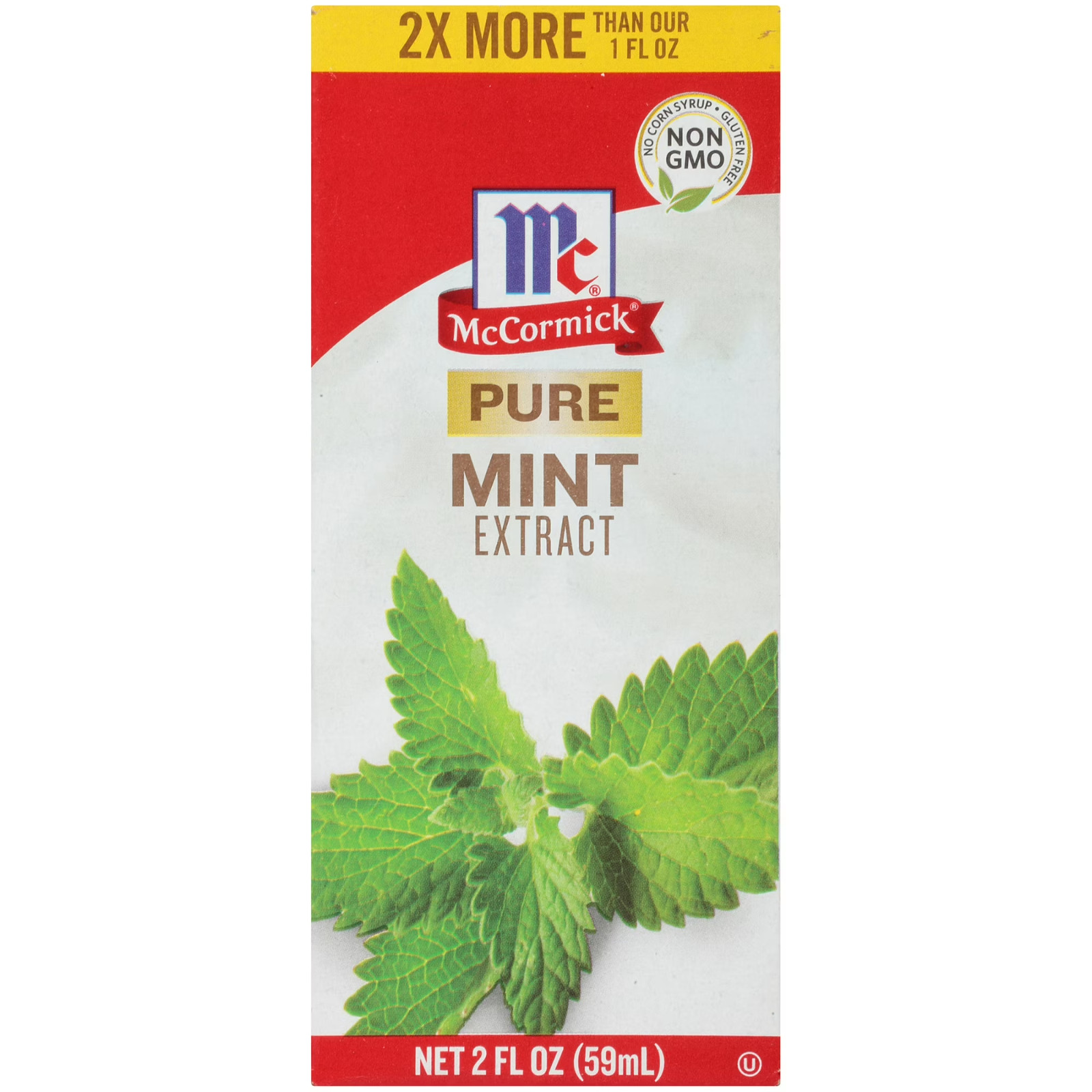 McCormick Non-GMO Pure Mint Extract, 2.0 fl oz Box