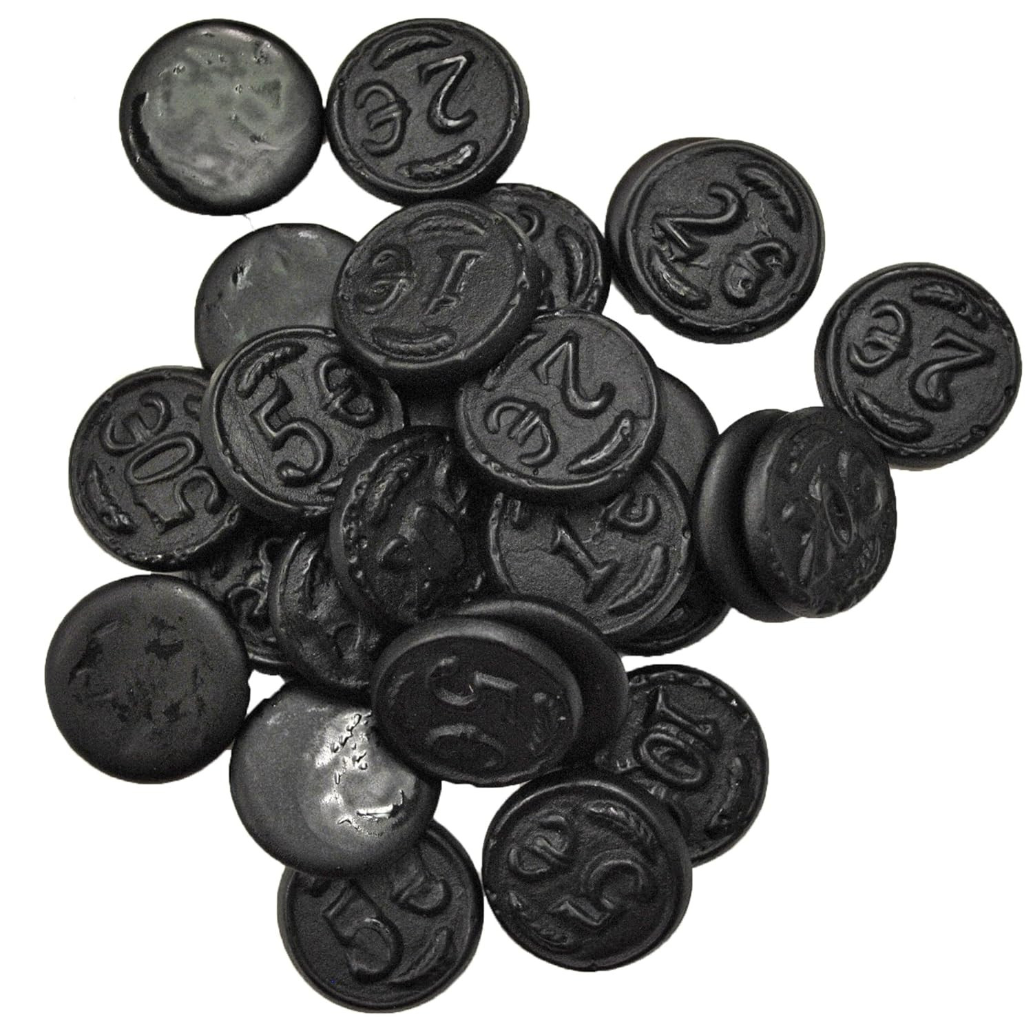 Premium Dutch Licorice, Salted Licorice Coins, Imported Bulk Candy, 1 Pound