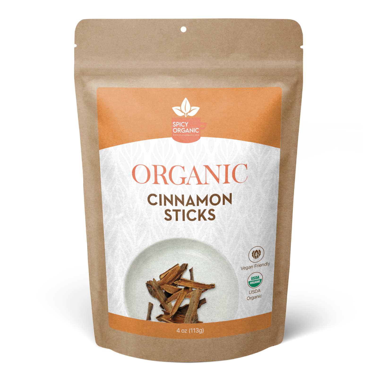 Organic Cassia Cinnamon Bark (4 OZ) Cinnamon Sticks Bulk for Culinary Use