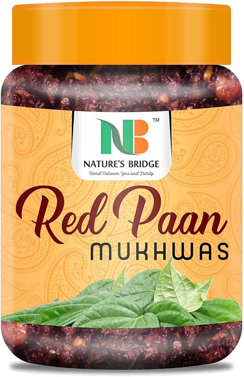 Nature’s Bridge Red Paan Mukhwas (400 Gm) / Culcatta Meetha _Packing May Vary