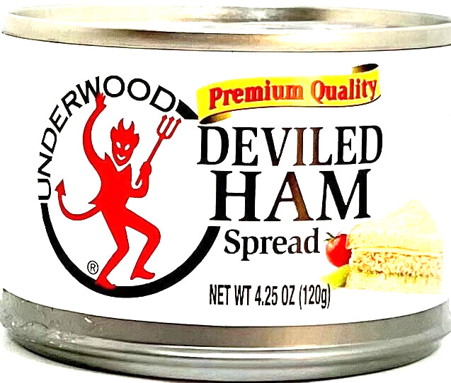 Underwood Premium Quality Deviled Ham Spread 4.25 oz ( Pack of 12 ) ~Exp 1/2025