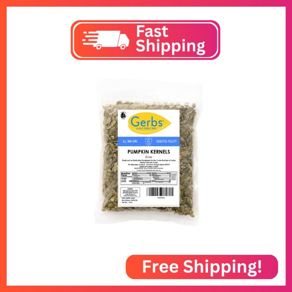Gerbs Raw Pumpkin Seed Kernels 14 oz. | North American Grown, No Artificial Addi