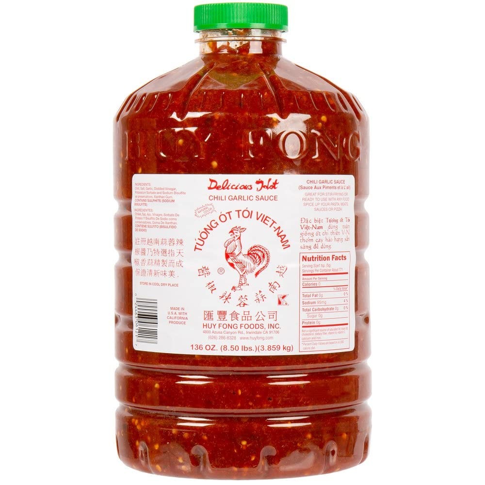 Chili Garlic Sauce, 8.5 lb, 136 oz, Perfect for Cooking, Spicy Flavor