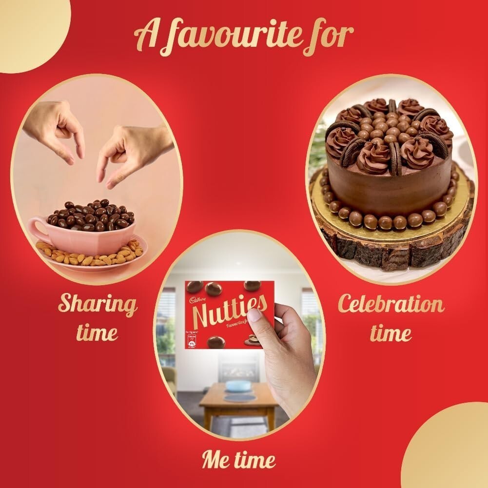 Nutties Milk Chocolate with Nuts 30g x 4 | Original & Tasty
