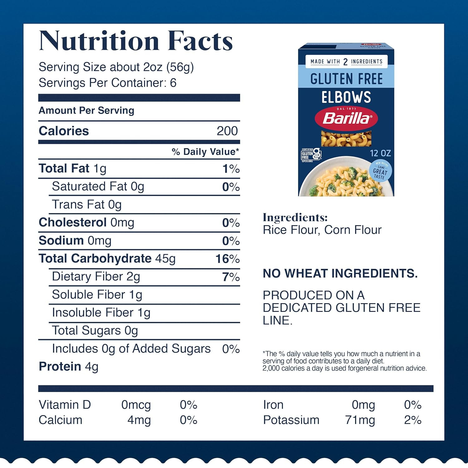 Gluten Free Elbows Pasta, 12 Ounce (8 Boxes) – Non-Gmo Gluten Free Pasta Made wi