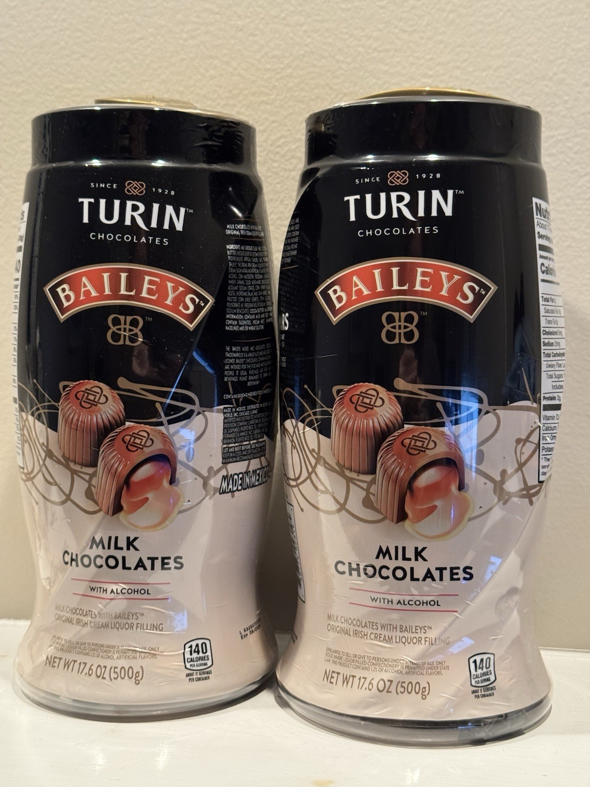 Turin Baileys Original Irish Cream Chocolates Liquor Filling 17.6 oz 2 PACK