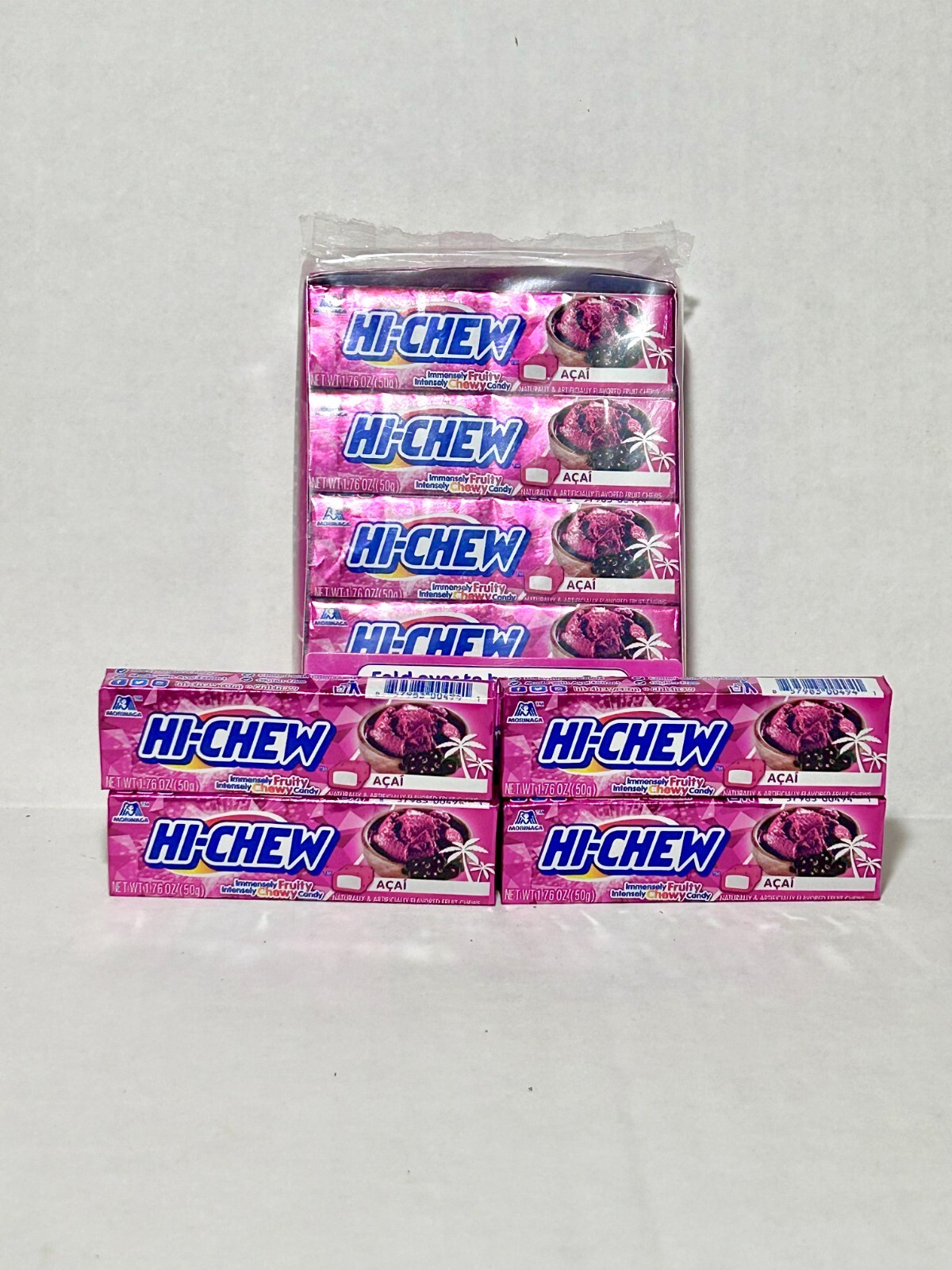 Hi-Chew Candy Açaí Flavored Bulk 1.76 OZ Packs Boxes Japanese Candy