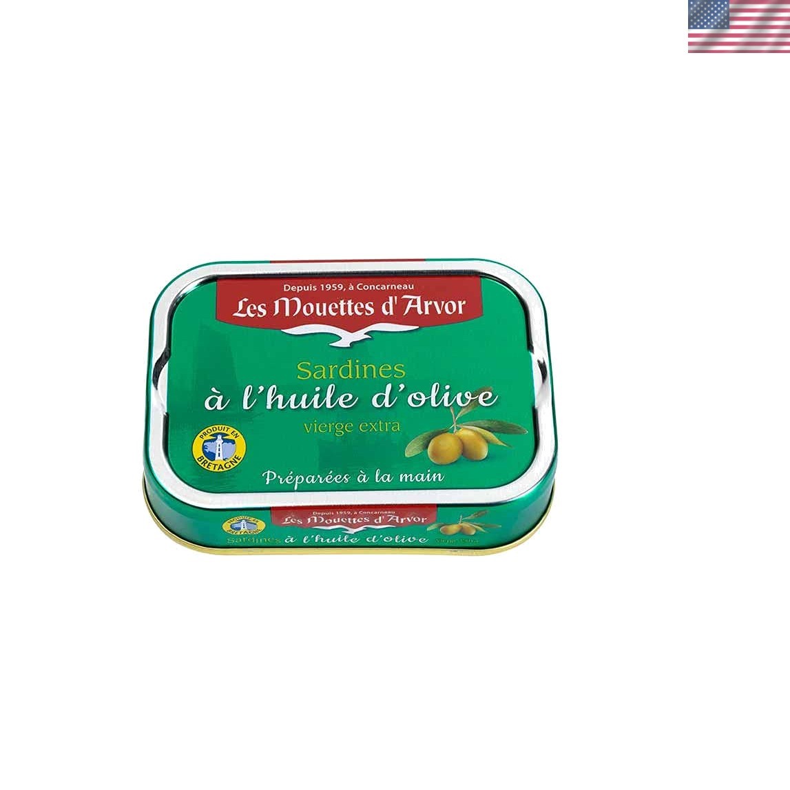 Les Sardines in Olive Oil – 4 oz Flip-Top Can for Sustainable Seafood Lovers