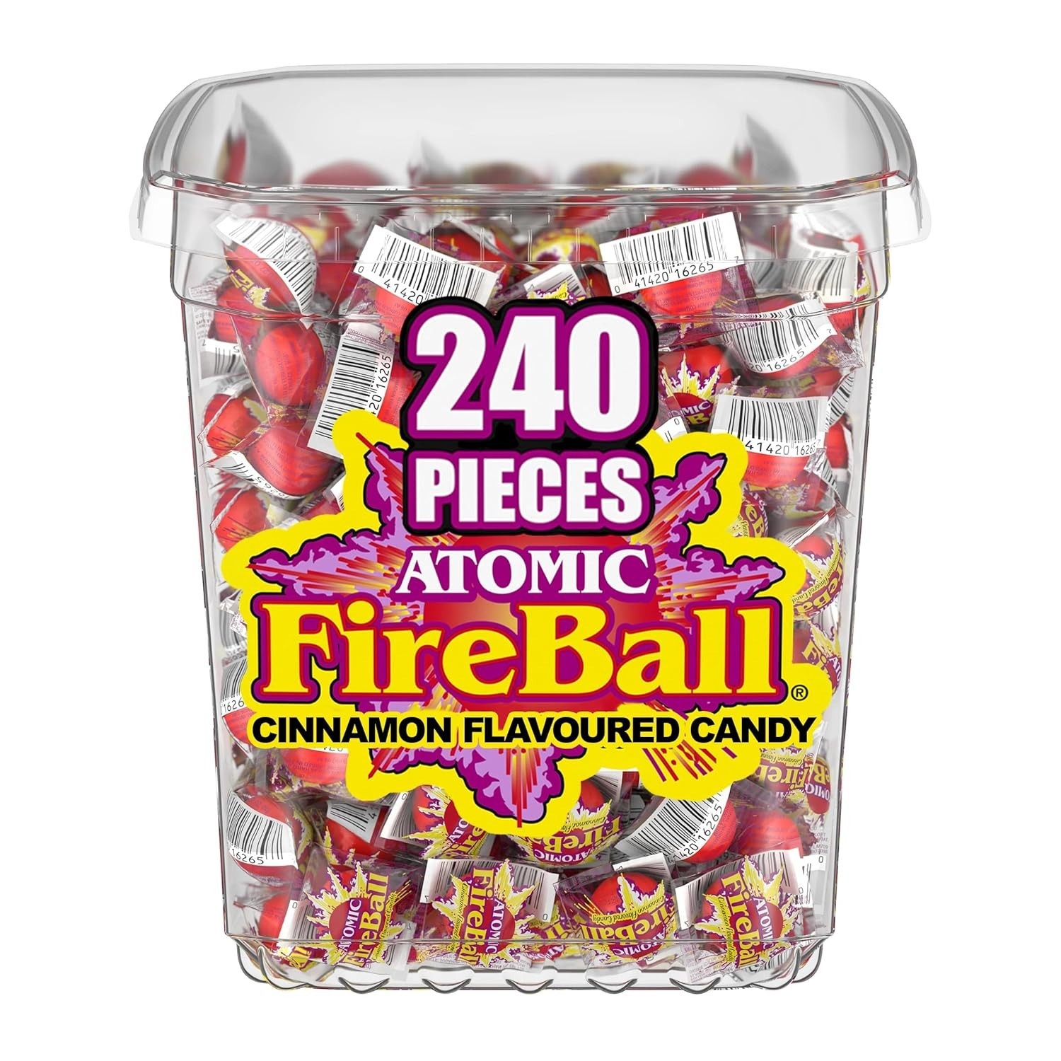 Wonka Atomic Fireball Candy Cinnamon Flavor Candy 60/240 count | Christmas Sale!