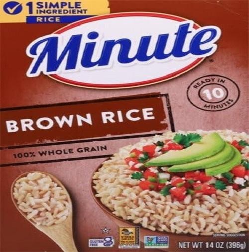 Minute Brown Rice, Instant Brown Rice for Quick Meals, 14-ounce Box