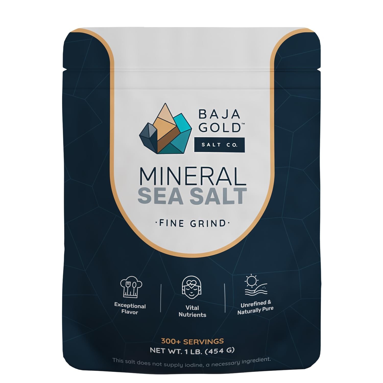 Mineral Sea Salt Fine Grind 1 Lb. Bag