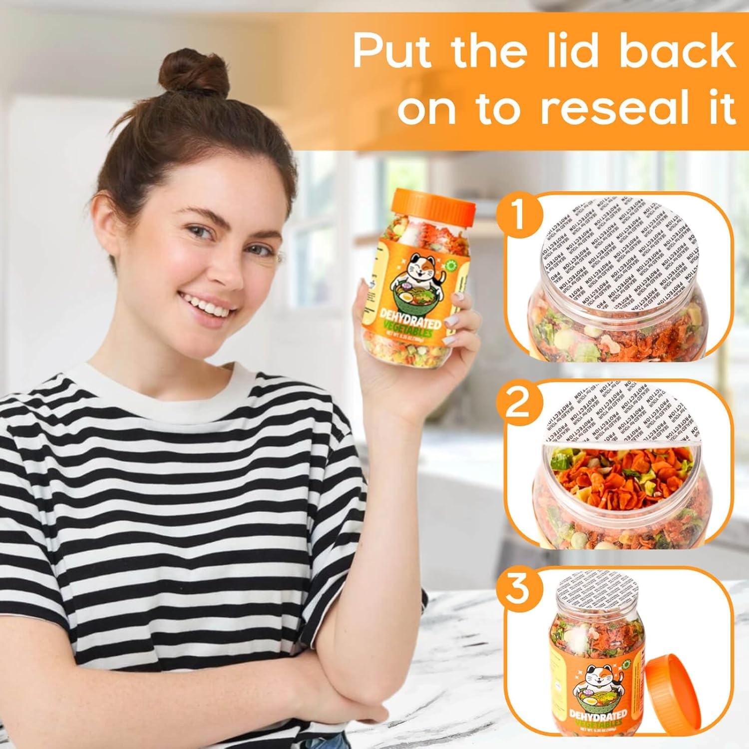 Dehydrated Ramen Toppings Natural Mixed Vegetable 6.35oz