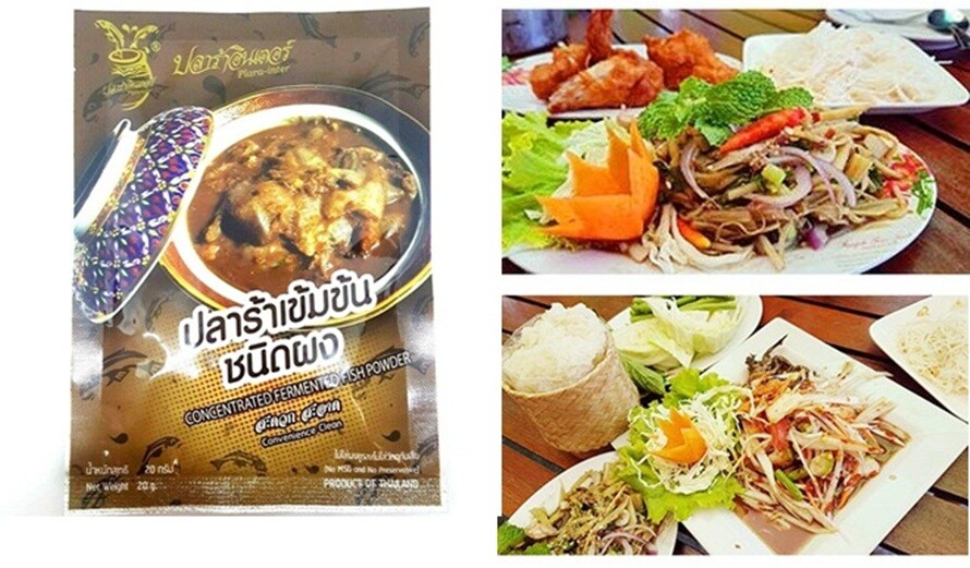 2 pcs Thai Food Cuisine Ingredient Concentrated Fermented Fish Powder Sauce