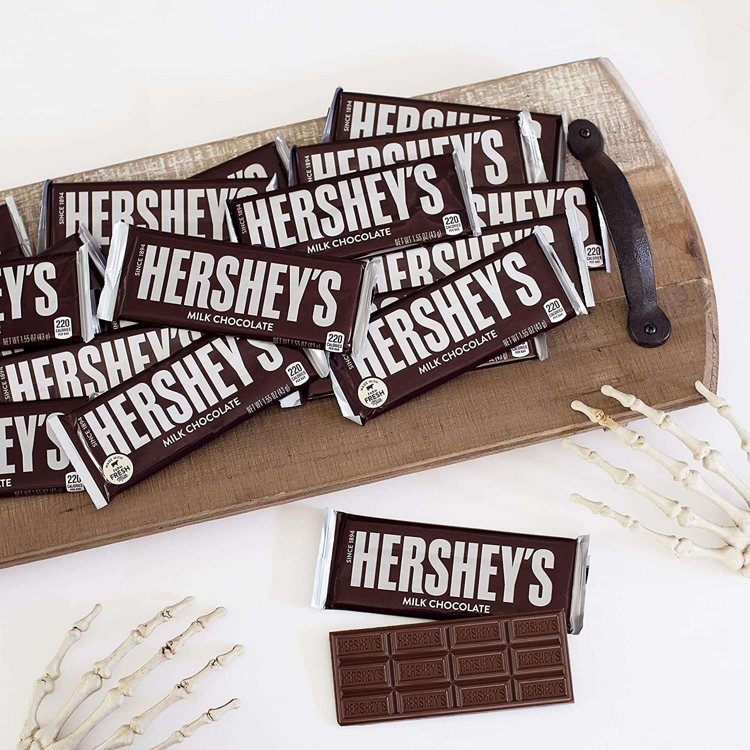 HERSHEY’S Milk Chocolate Candy Bars 1.55-oz. Bars, 36 Count