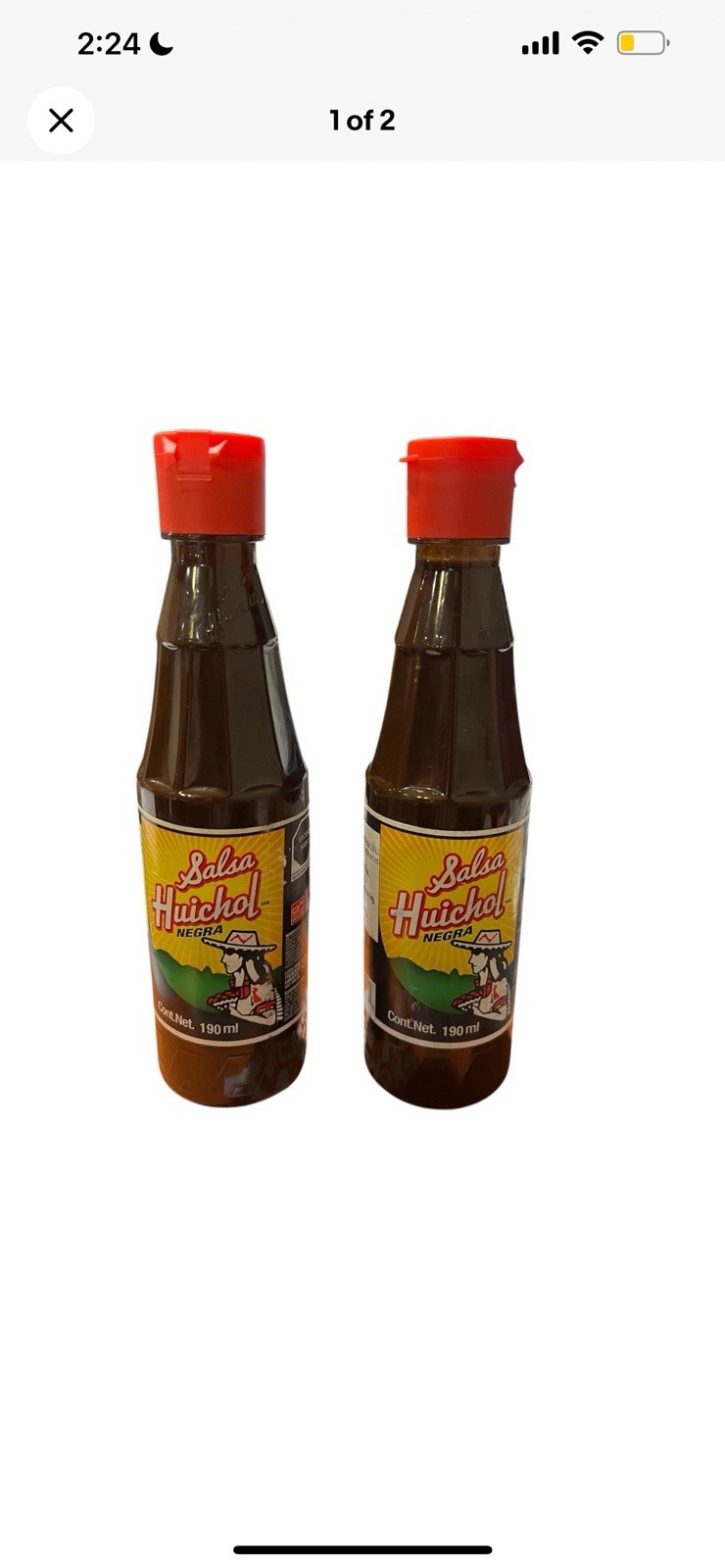 2-Pk Salsa Huichol Negra, Salsa Marisquera 190ml/6.7oz