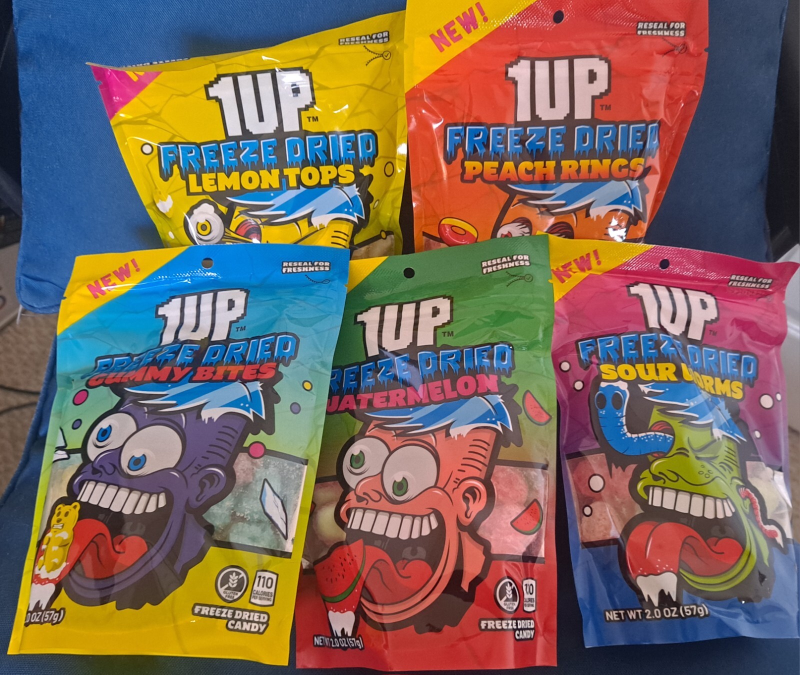 1UP Freeze Dried Candy 5 Flavor As SEEN ON TIK-TOK