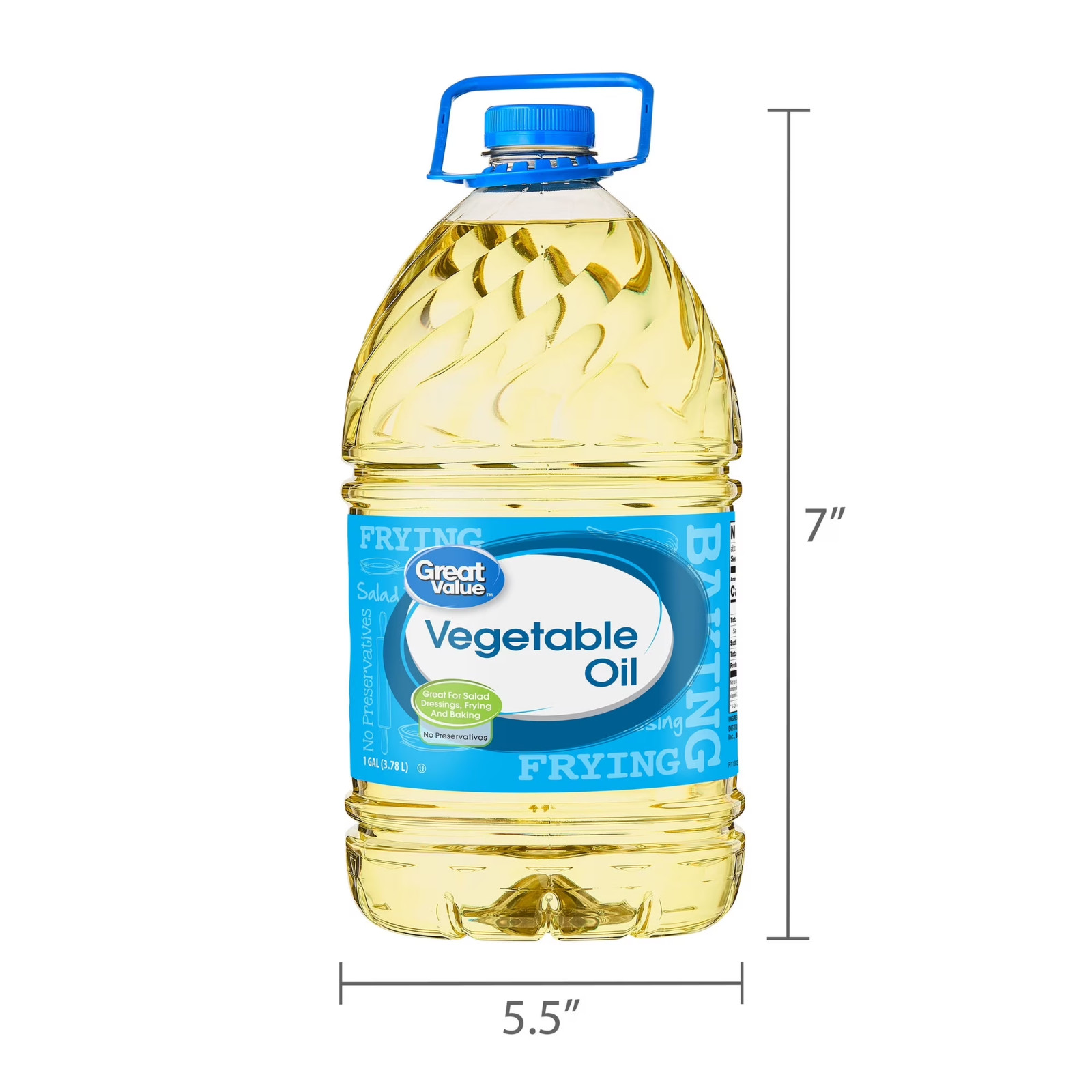 3 pack Great Value Vegetable Oil, 1 Gallon choice for all of your cooking