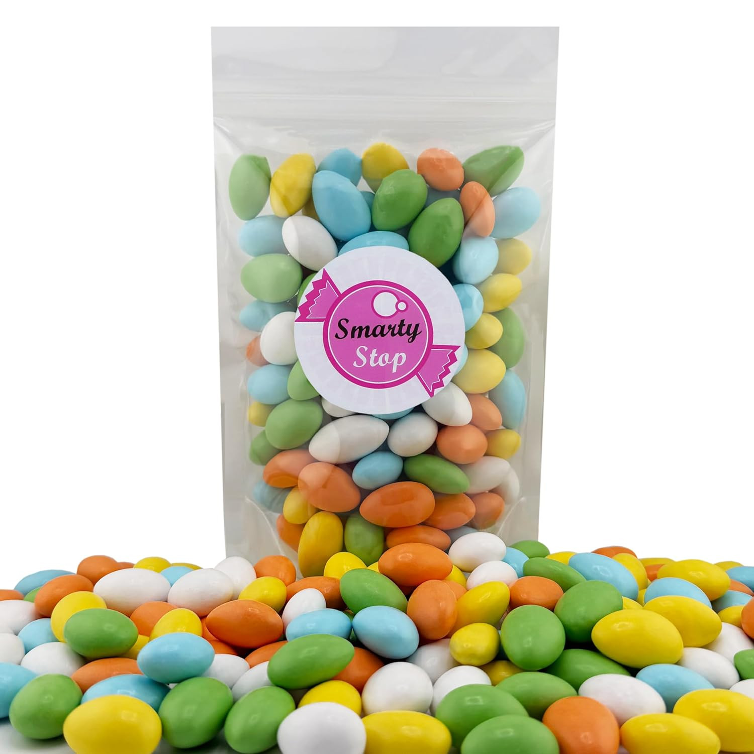 Jordan Almonds Candy – Pastel Candy-Coated Almonds, Edible Confectionery Snack (