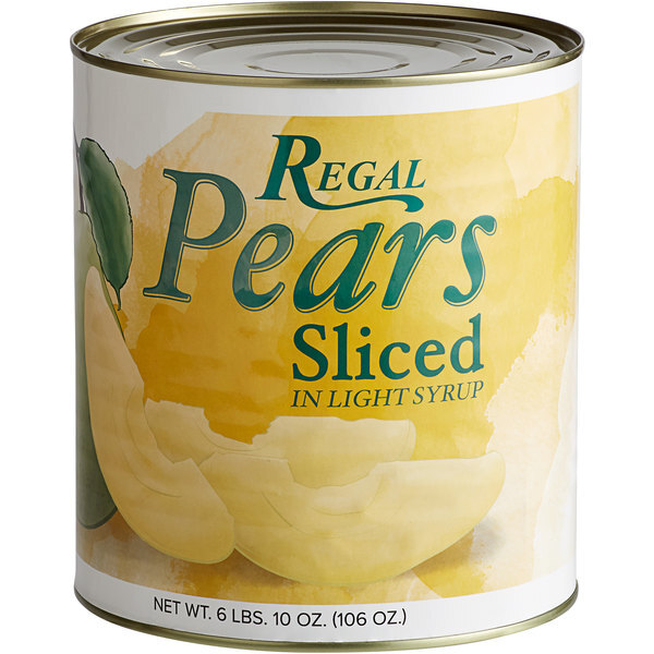 Regal Pears – #10 Can 107 oz. (select style below) Note: Brand May Vary