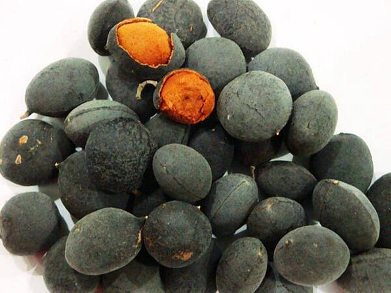 Dried Velvet Tamarind Plum Dialium Indum Natural Thai Sour Herb Fruit Seedless
