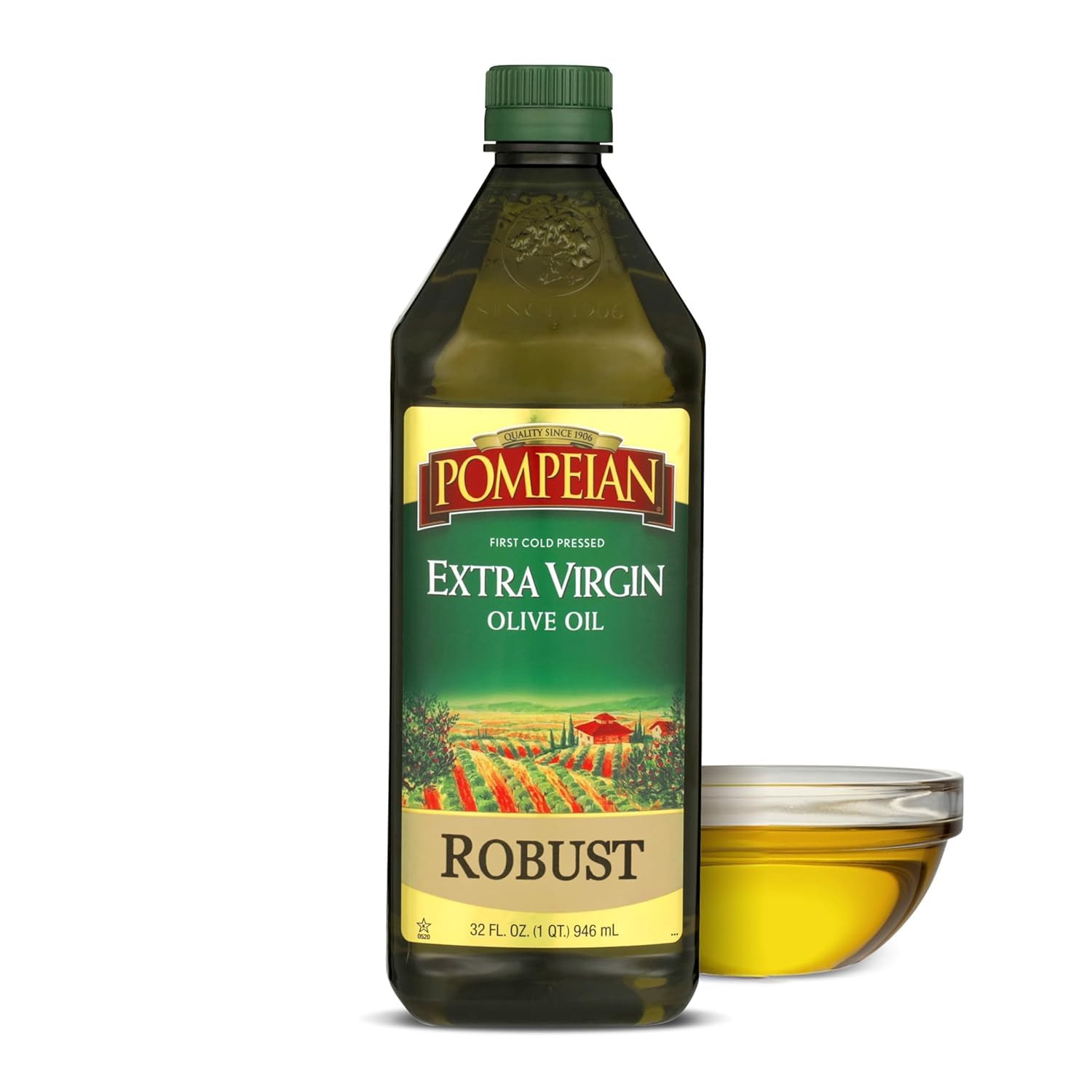 Robust Extra Virgin Olive Oil – 101 Fl Oz (3 L) First Cold Pressed Olive Oil for