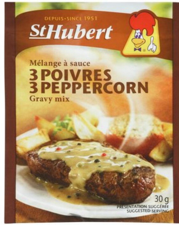 24 x St-Hubert 3 Peppercorn Gravy Sauce Mix 30g each Pouch From Canada Free Ship