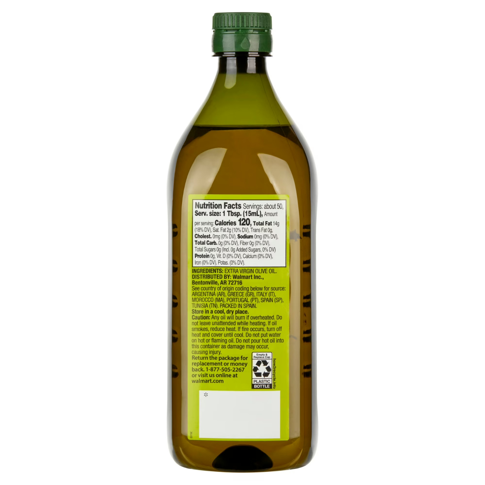 Great Value: 100% Extra Virgin Olive Oil, 25.5 fl oz FREE & FAST Shipping