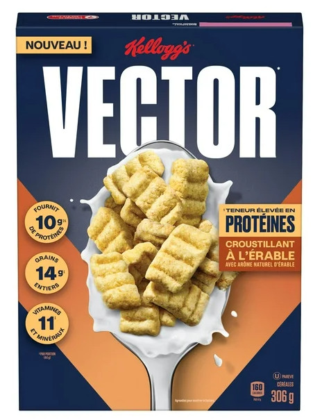 Kellogg’s Vector Protein Maple Cereal, 306g