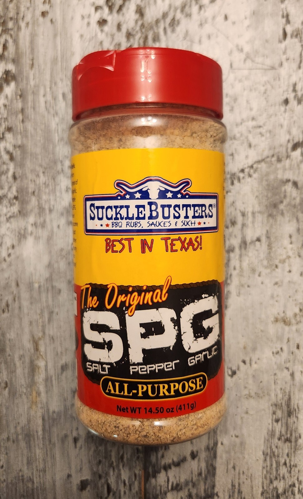Suckle Busters SPG 14.50 Oz Salt Pepper Garlic Bbq Dry Rub Award Gluten Free