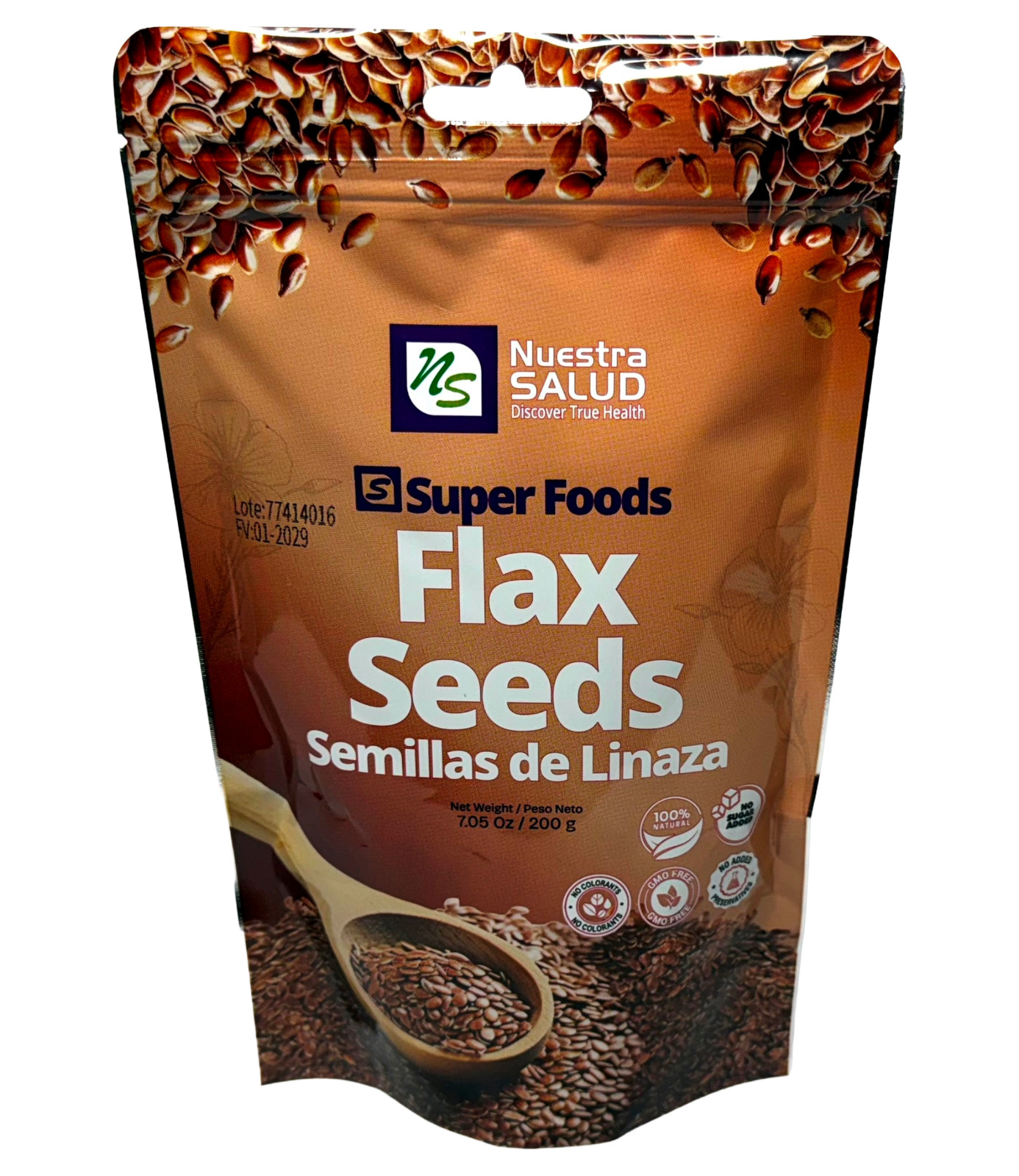 Flax seed Peruvian Linaza Semilla Premium Whole Seeds (200g) Peru