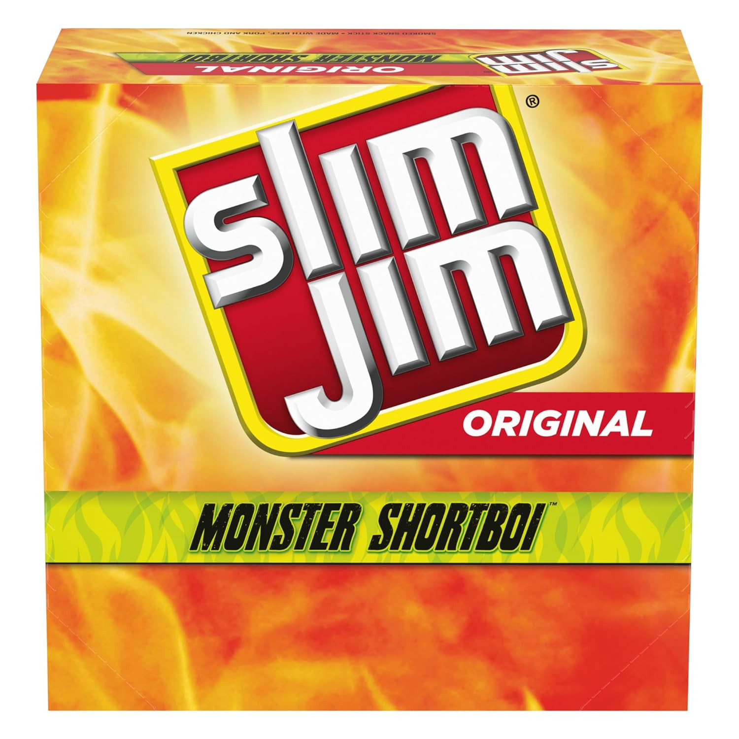 Monster Shortboi Smoked Meat Sticks, Original Flavor, 6G Protein per Stick, Snac