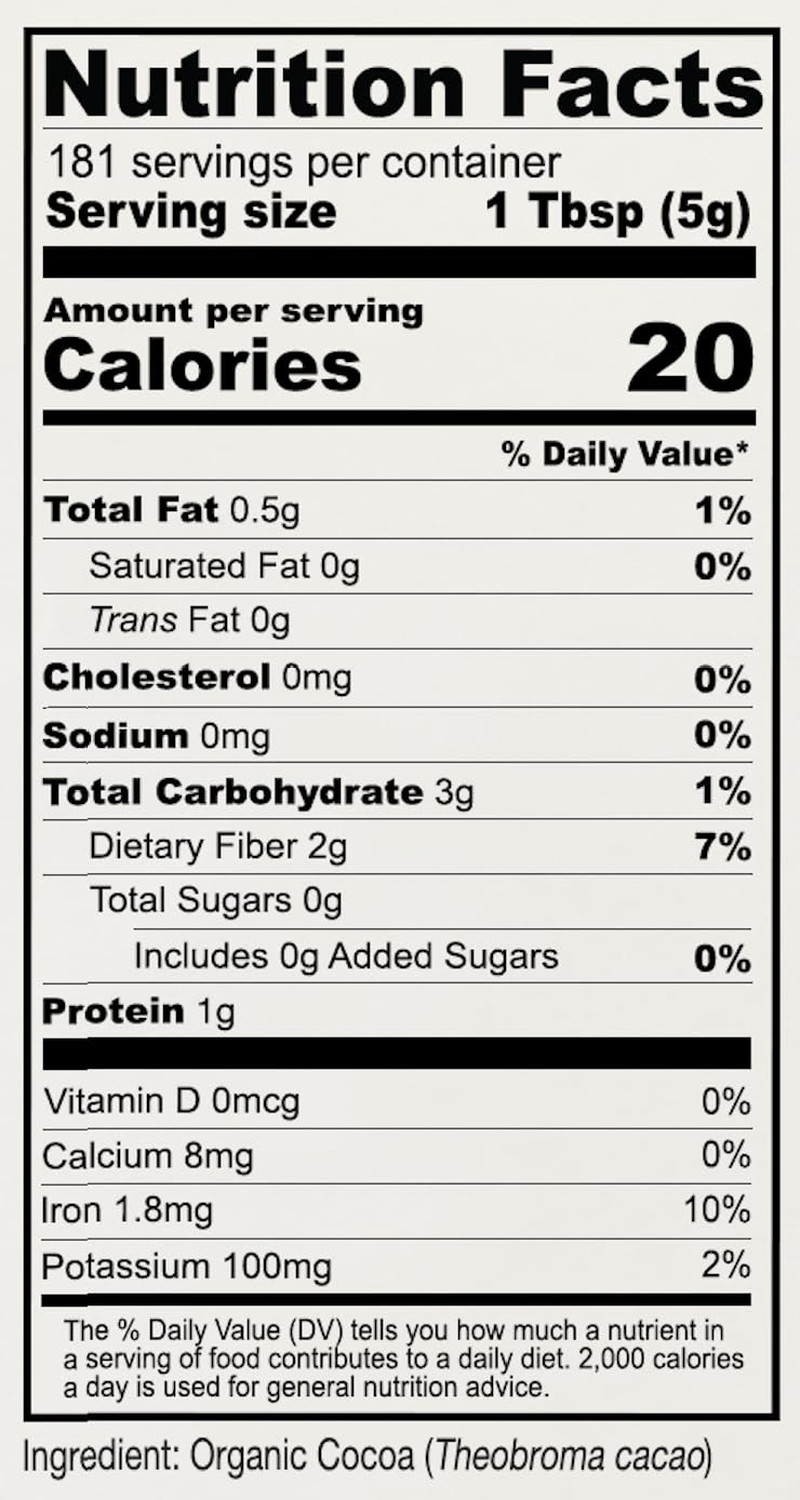 Anthony’S Organic Cocoa Powder, 2 Lb, Gluten Free, Non GMO, Unsweetened