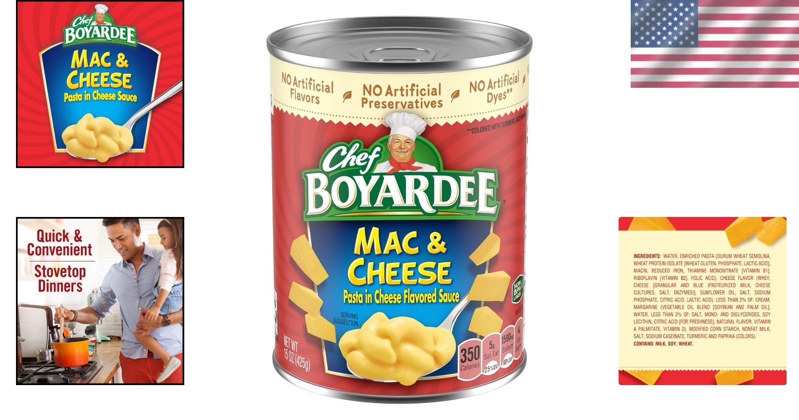 Chef Boyardee Mac & Cheese, 15 oz, Pack of 1b