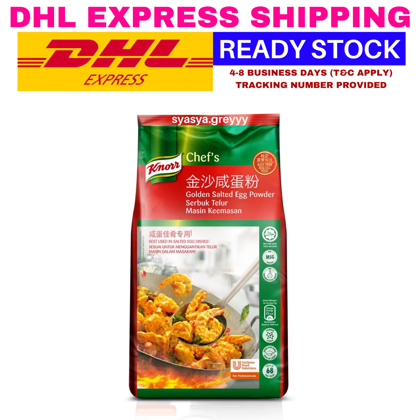 1 Pack Knorr Golden Salted Egg Powder 800g EXPRESS SHIPPING – DHL