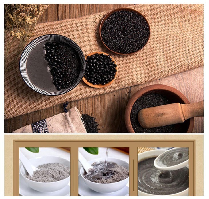 Sweet Garden Black Sesame Seeds Powder 12.36 oz Instant Cereal Snack Drink Vegan