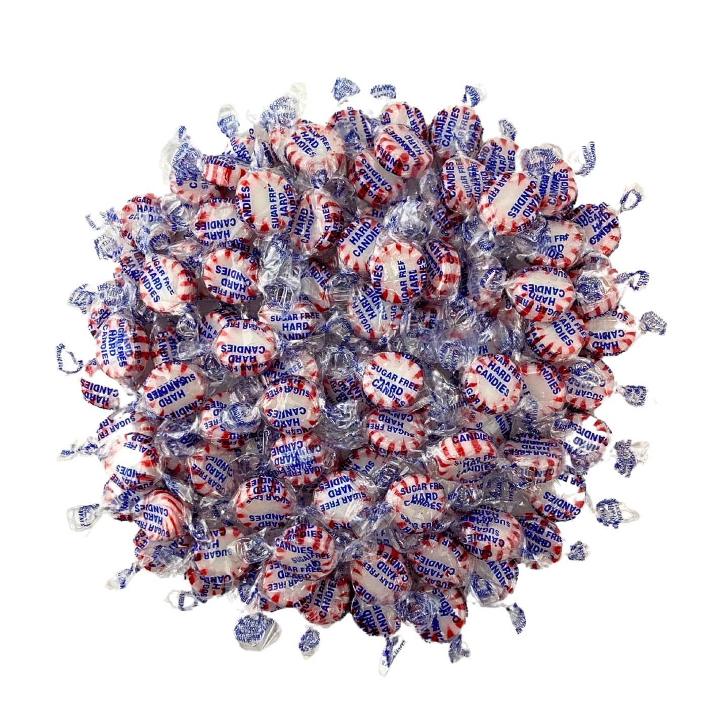 Sugar Free Peppermint Starlight Mints Hard Candy – 1 lb Bulk Bag Individually
