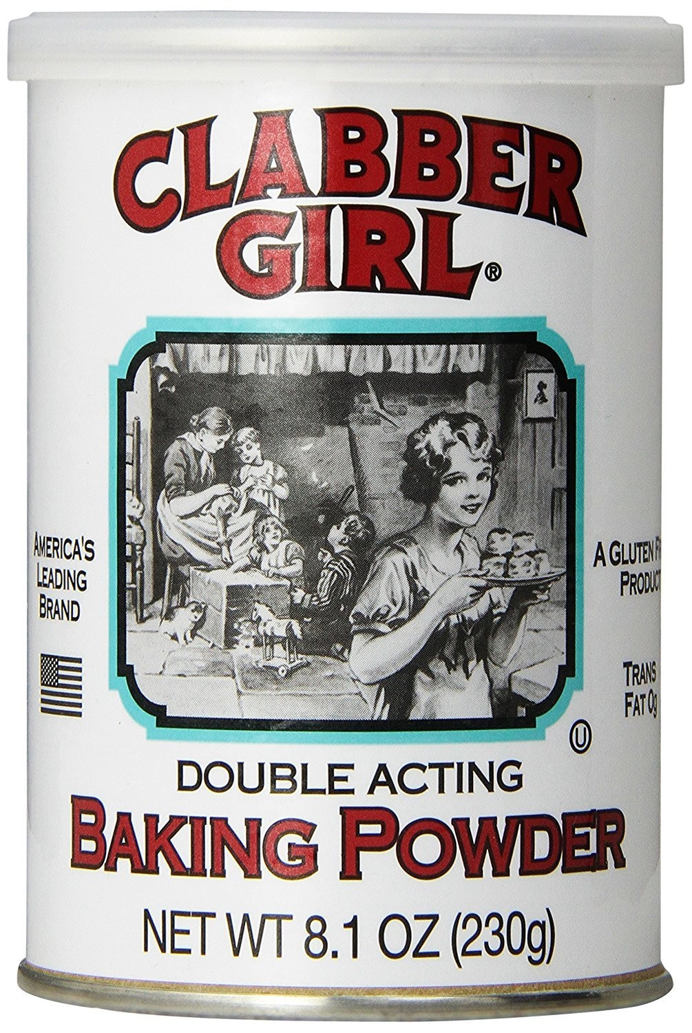 Clabber Girl 8.1 Ounce (Pack of 1), Baking Powder, Oz.